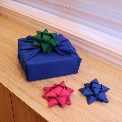 Set of 3 fabric gift bows - Colorful