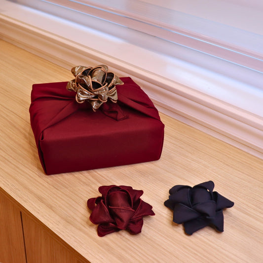 Set of 3 Fabric Gift Bows - Elegant