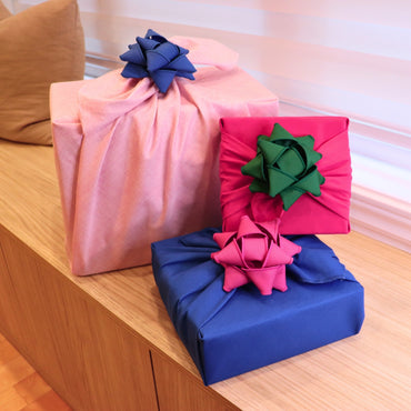 Set of 3 Furoshiki gift wraps - Colorful