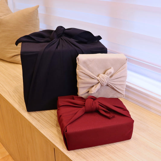Set of 3 Furoshiki gift wraps - Elegant