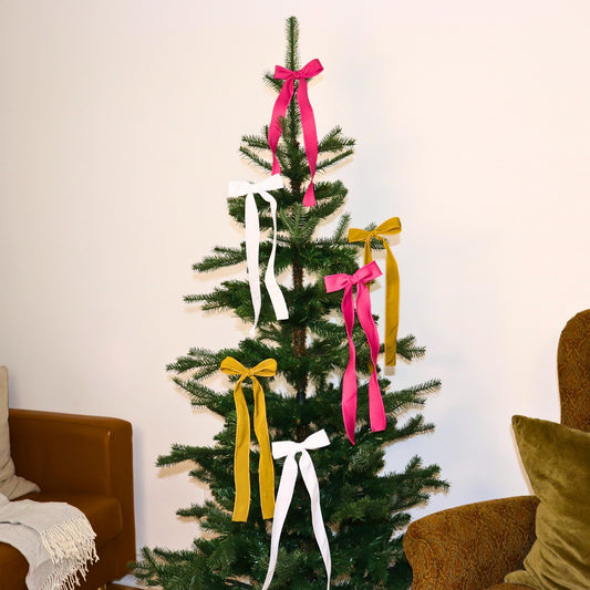 Set of 6 wide long bows - Colorful