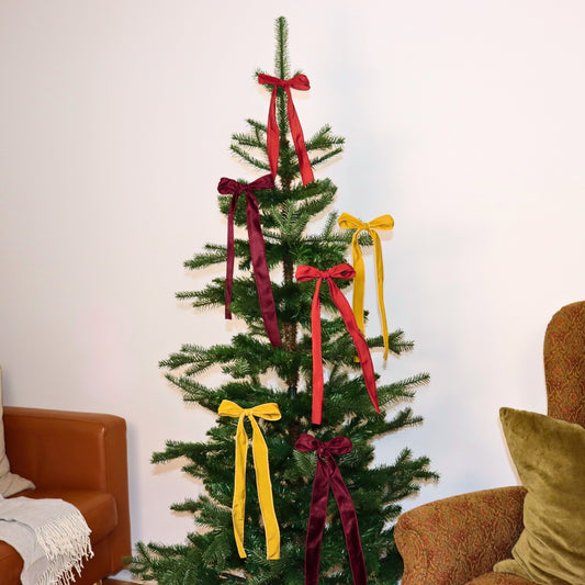 Set of 6 wide long bows - Elegant