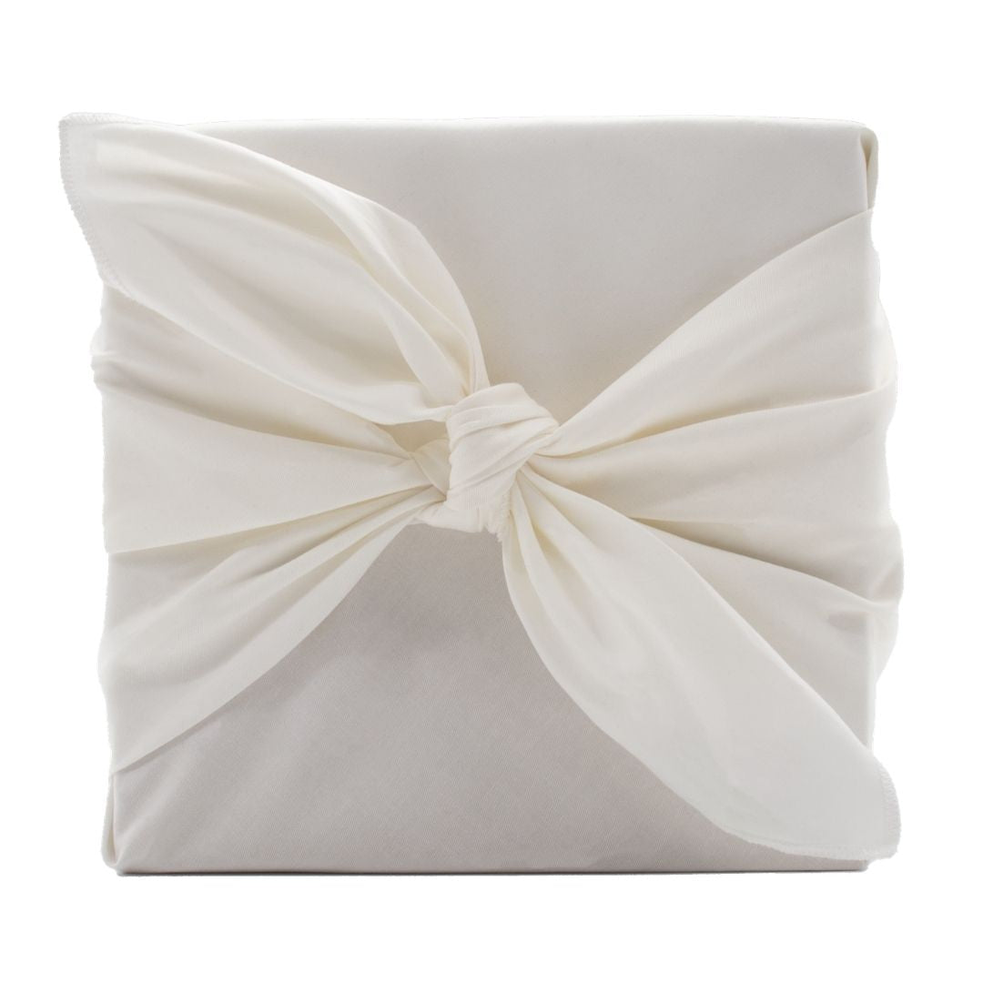 Furoshiki Reusable Gift Wrap - White