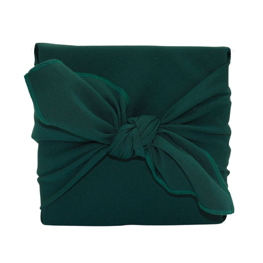 Reusable Furoshiki Gift Wrap - Forest Green