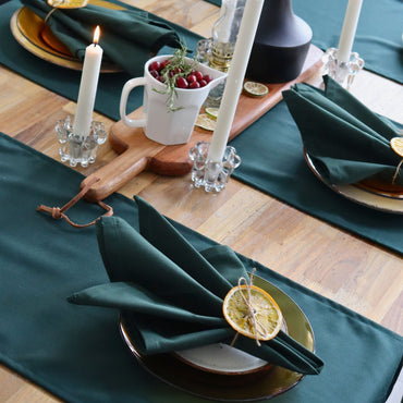 Classic Table Runner - Forest Green