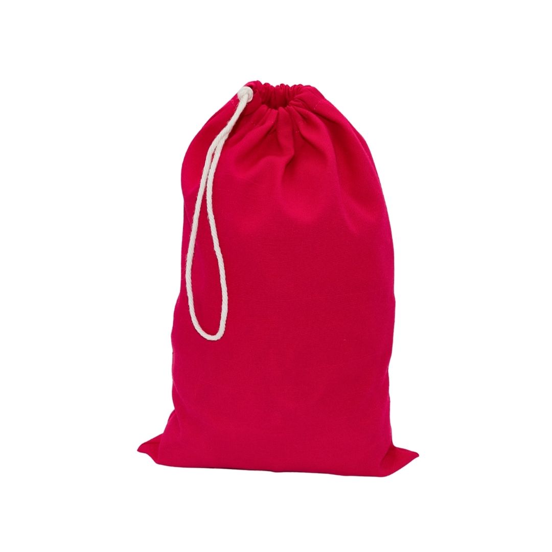 Classic reusable fabric gift bags - Fuchsia pink