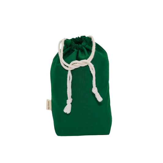 Small reusable fabric gift bag Classic - Green