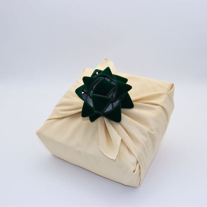 Fabric gift cabbage - Velvet - Green