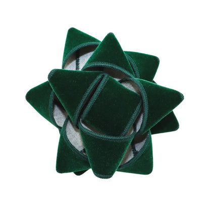 Fabric gift cabbage - Velvet - Green