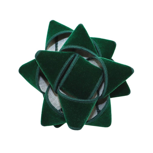 Fabric gift cabbage - Velvet - Green