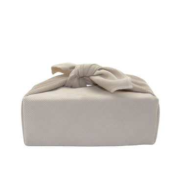 Emballage cadeau réutilisable Furoshiki - Velours côtelé greige
