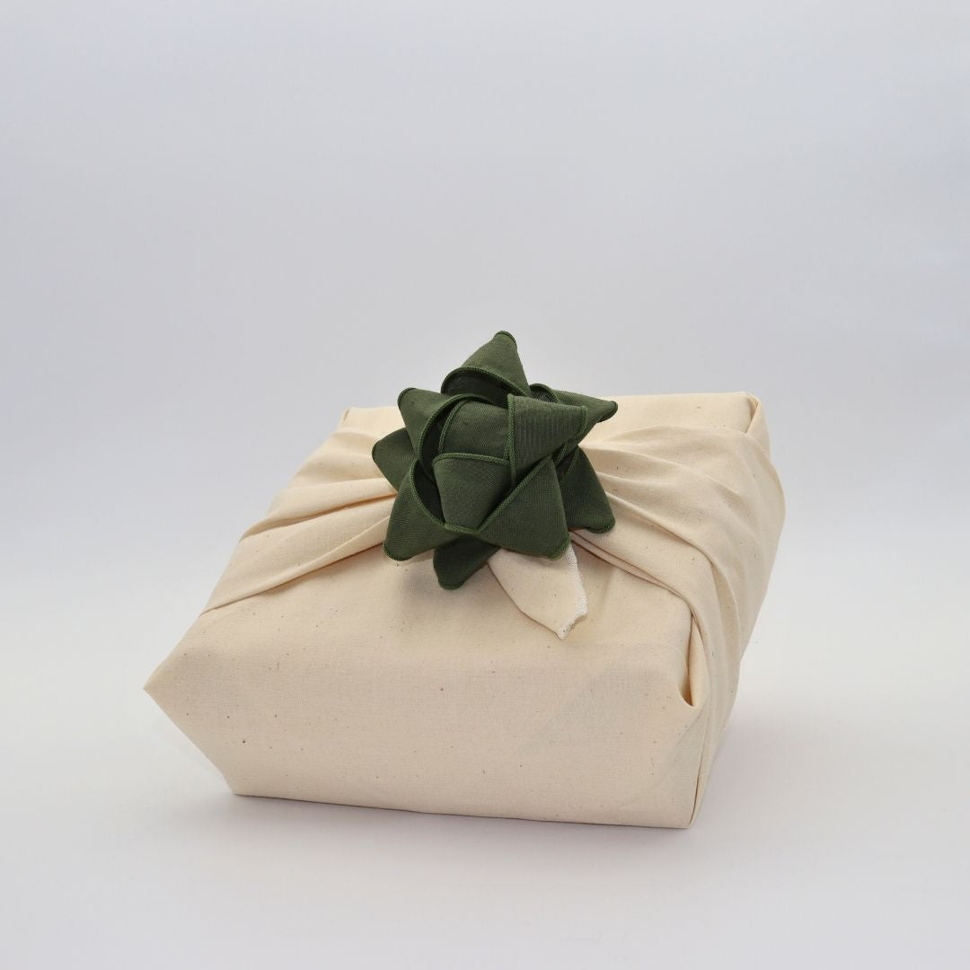 Chou à cadeau en tissu - Classique - Kaki