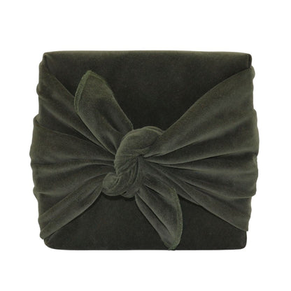 Emballage cadeau réutilisable Furoshiki - Velours kaki