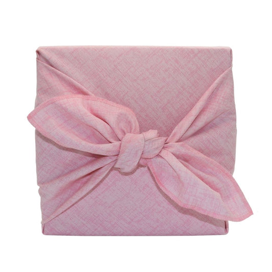 Reusable gift wrapping Furoshiki Monochrome Print - Pale Pink