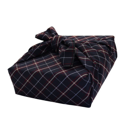Reusable Furoshiki Gift Wrap - Burgundy Checkered