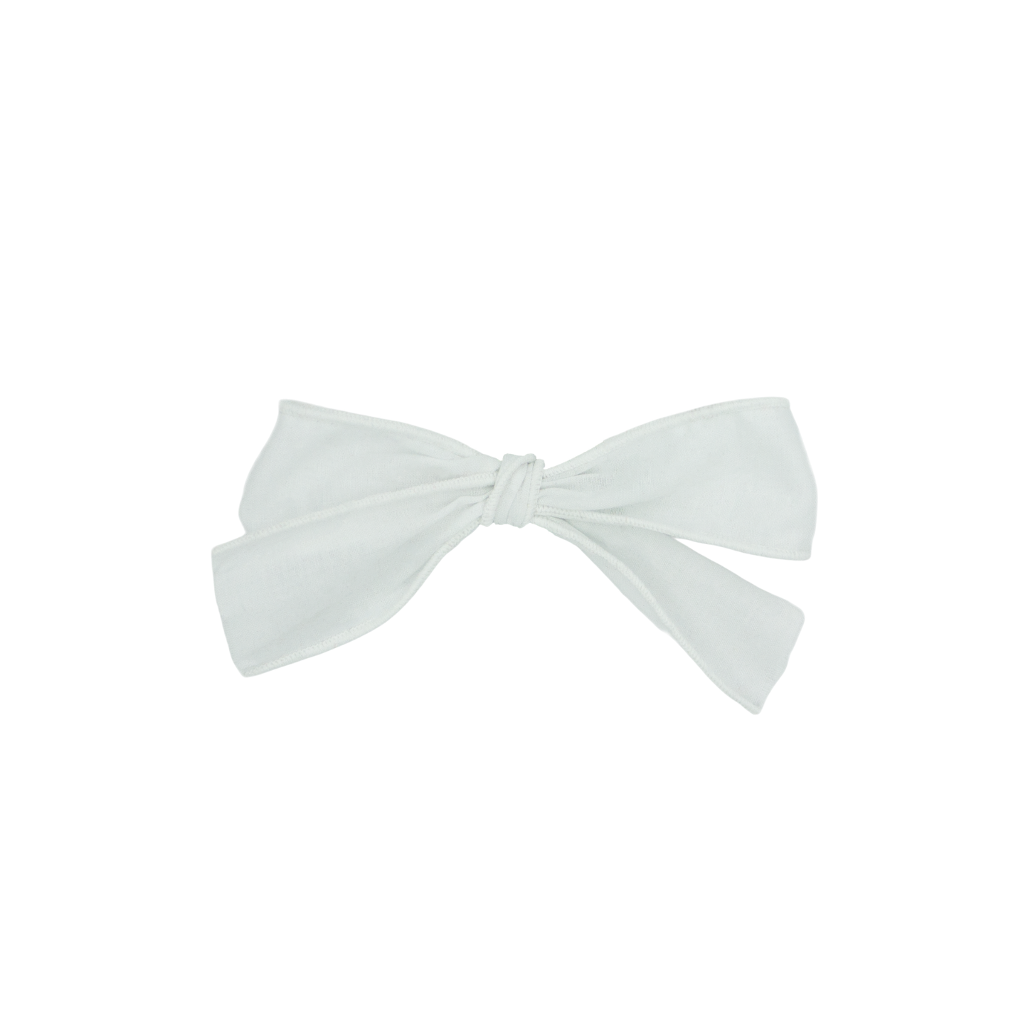 Small Hair Bow - White