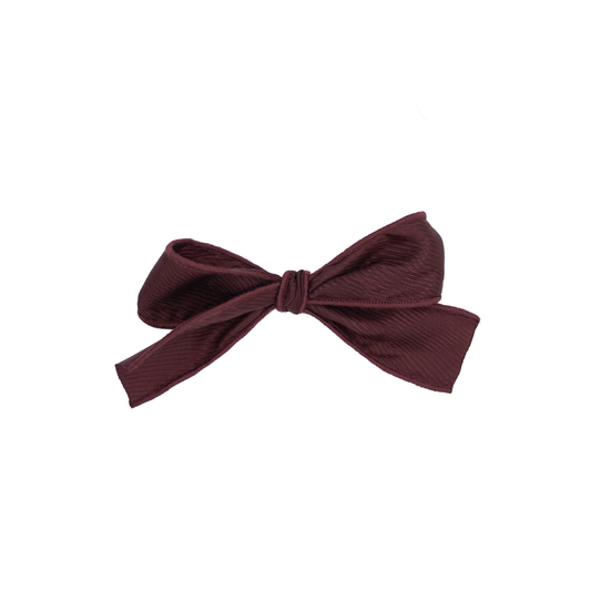 Boucle courte à cheveux - Bourgogne lignes satinées