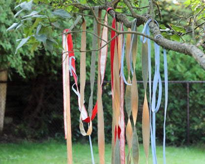 Twisted Fabric Garland - Beige and Kaki