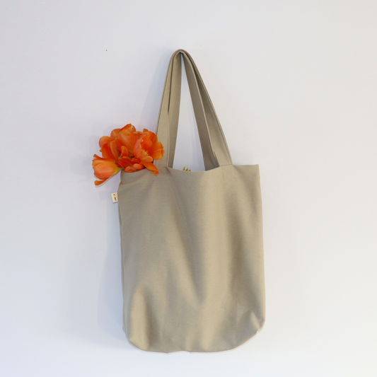 Sac réutilisable tote bag - Café au lait