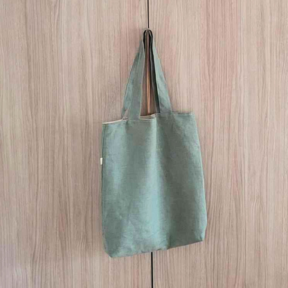 Reusable Lined Tote Bag - Sage