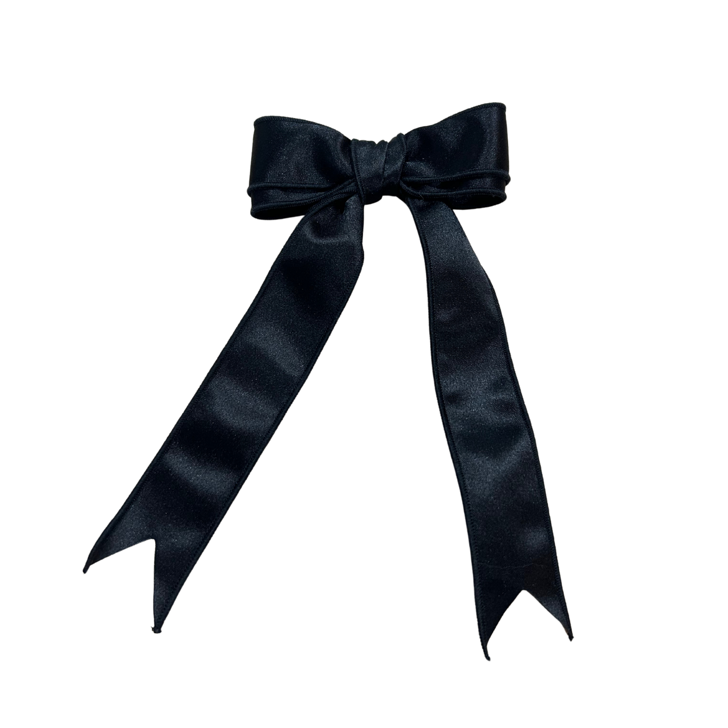 Boucle double à cheveux - Satin noir