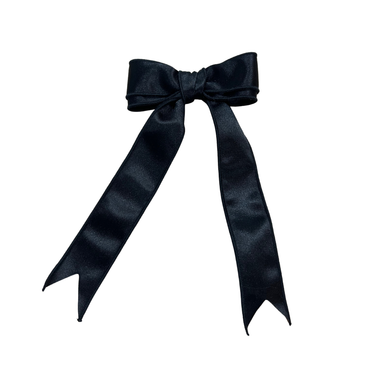 Boucle double à cheveux - Satin noir