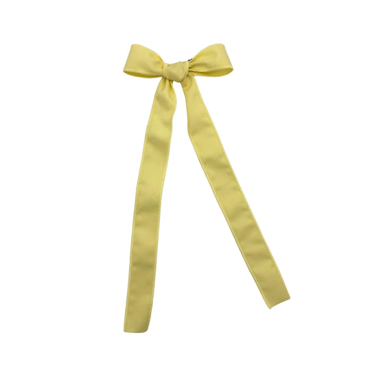 Boucle longue large pour le sapin de Noël - Classique - Jaune beurre