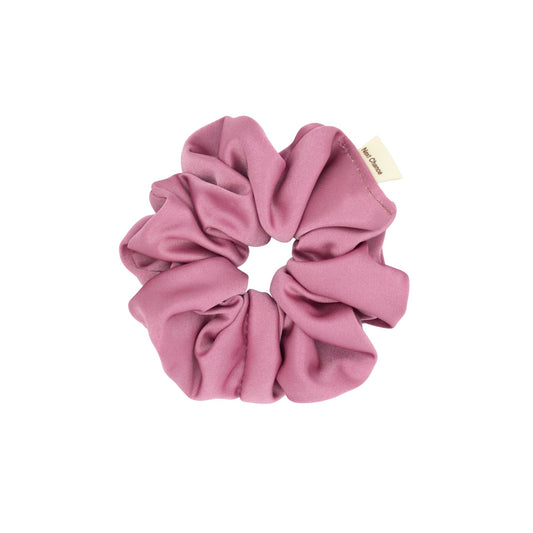 Chouchou à cheveux - Effet soie vieux rose