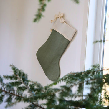 Bas de Noël - Lin eucalyptus