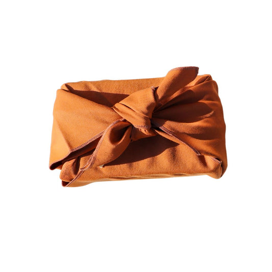 Emballage cadeau réutilisable Furoshiki - Terracotta