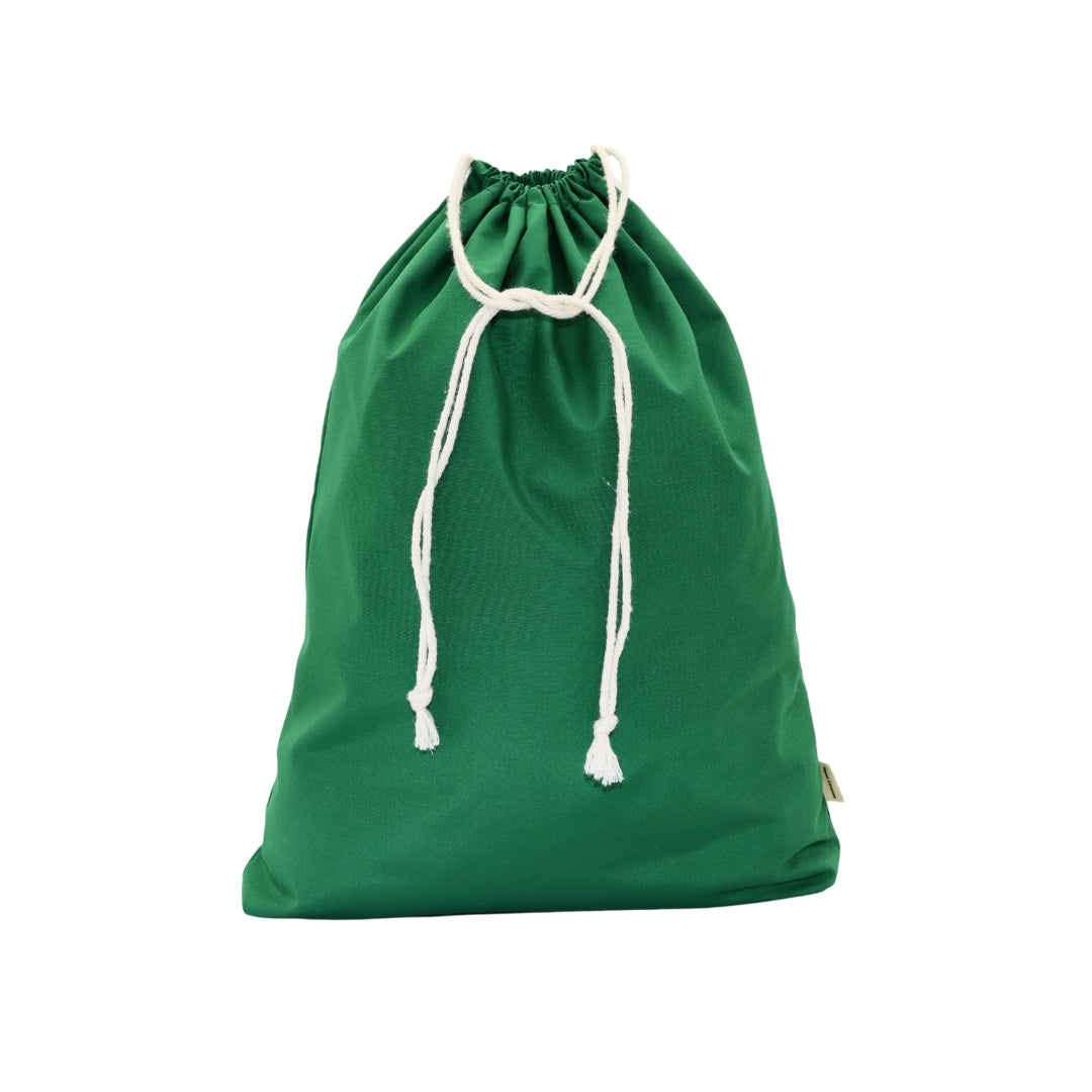 Classic reusable fabric gift bags - Green