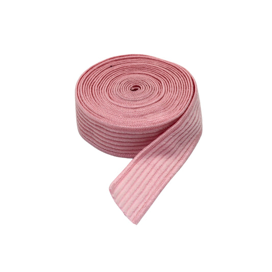 Ruban décoratif de Noël - Velours côtelé rose pâle