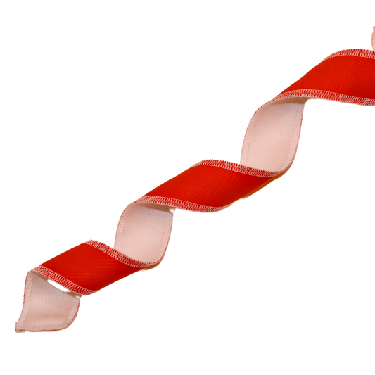 Guirlande torsadée - Orange et blanc