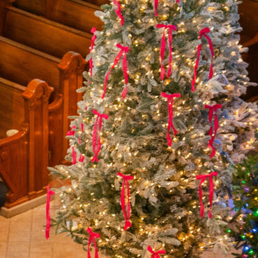 IMPARFAIT - Boucle longue avec pince - Velours rose