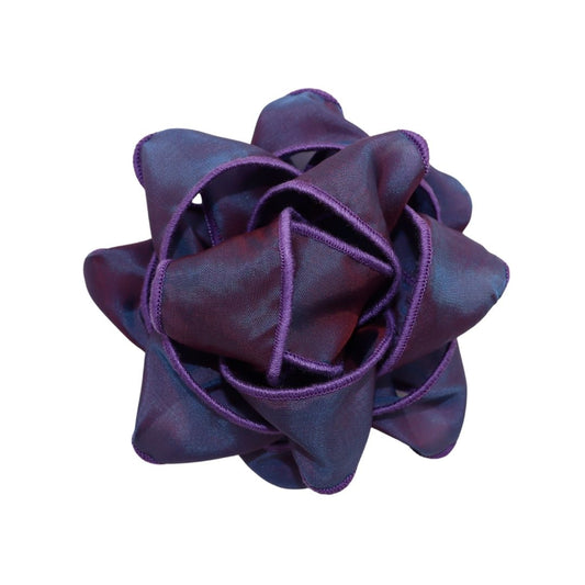 Reusable Gift Bow - Purple Silk Effect