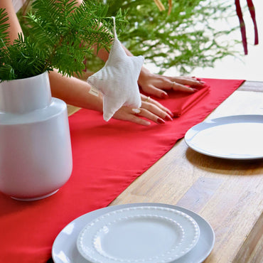 Chemin de table - Classique - Rouge