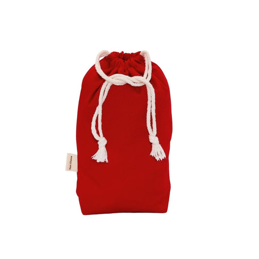 Small reusable fabric gift bag Classic - Red