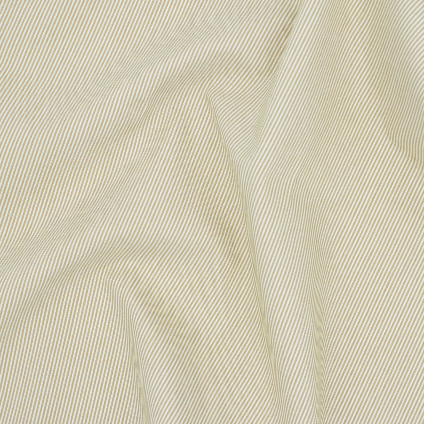 Ensemble de 2 serviettes de table - Fines rayures sable et crème