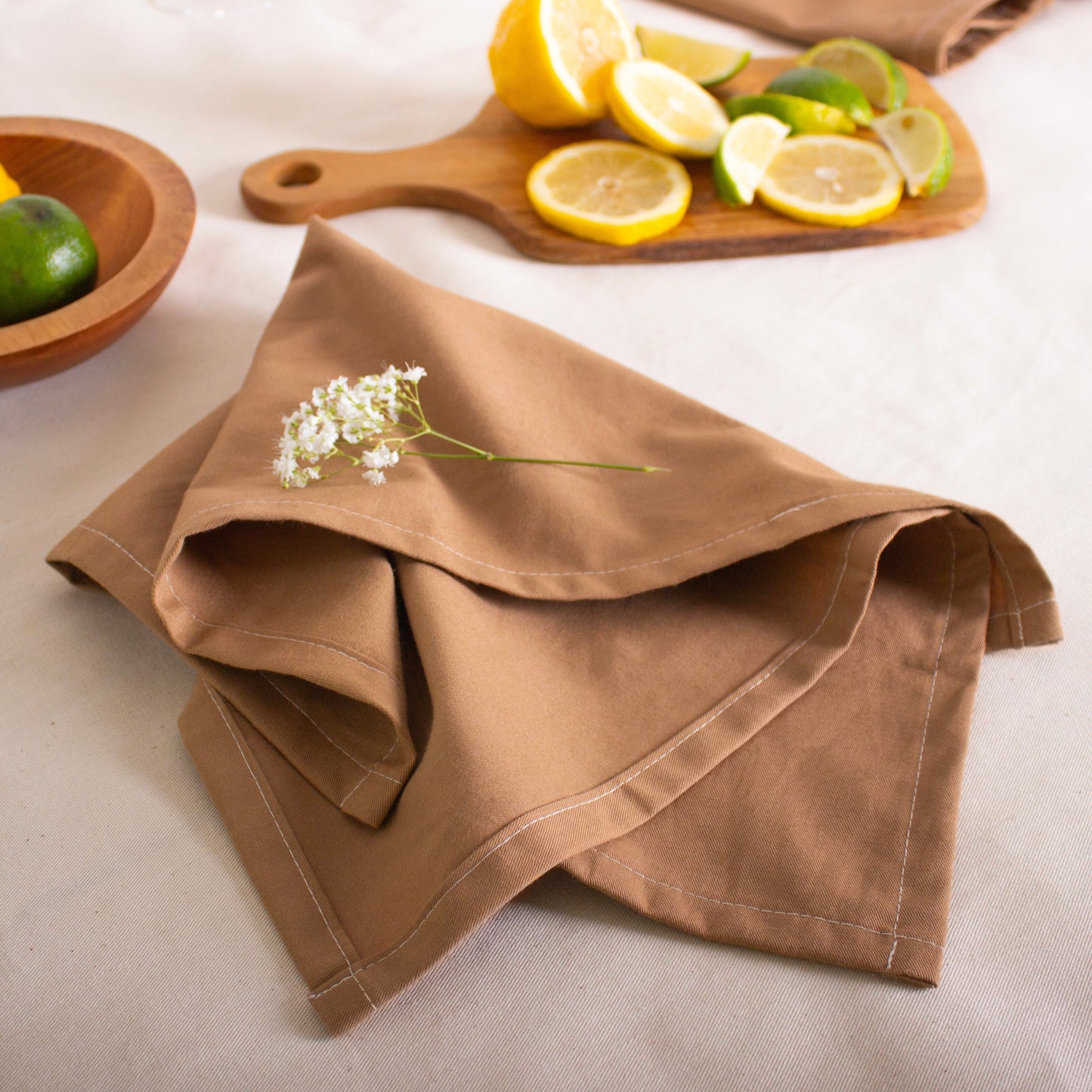 Ensemble de 2 serviettes de table - Beige