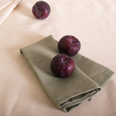Ensemble de 2 serviettes de table - Lin eucalyptus