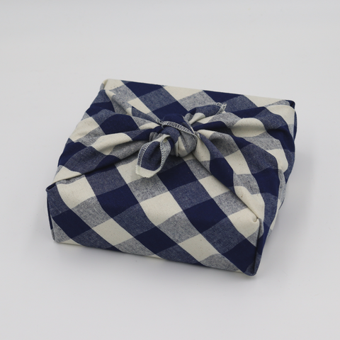 Furoshiki - Retro - Reusable gift wrap made of salvaged fabric